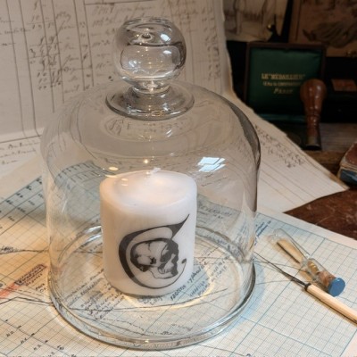 Protective laboratory bell jar - Blown glass - 1900 - Pharmacy - Apothecary