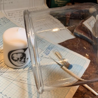Protective laboratory bell jar - Blown glass - 1900 - Pharmacy - Apothecary