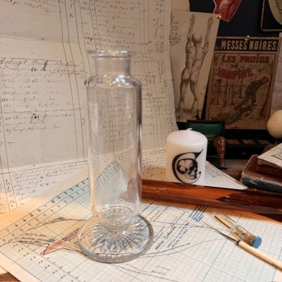 Exhibition jar - Pharmacy crystal vase - Herbalist - Apothecary - 19th