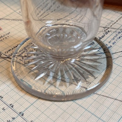 Flacon d'exposition - Vase à montrer de pharmacie - Cristal - XIXe siècle