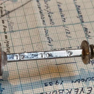 Antique hypodermic Pravaz syringe with ear cups- End of the 19th