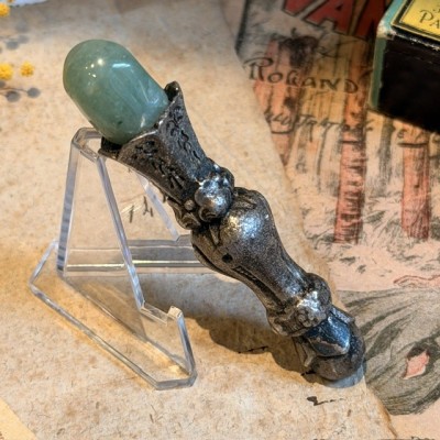 Laboratory pestle in chiseled metal and hard stone - Apothecary - XIXth century