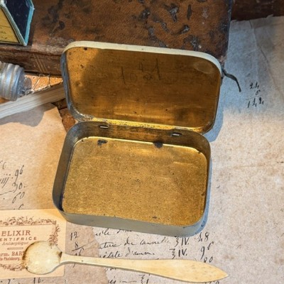 Metal box of breath mints with cocaine - 1920's