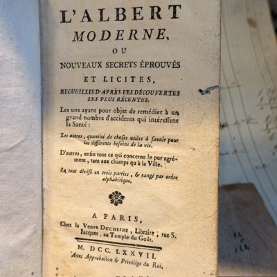 L'Albert Moderne - Grimoire book of 1777