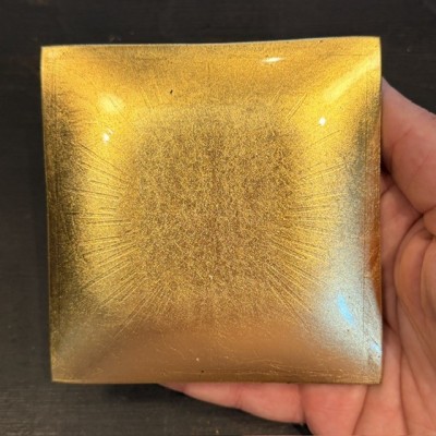 Vide-poche Phrénologie en verre et or