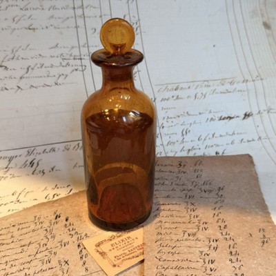 Gaiacolated Tincture of Iodine - Antique pharmacy bottle - Apothecary