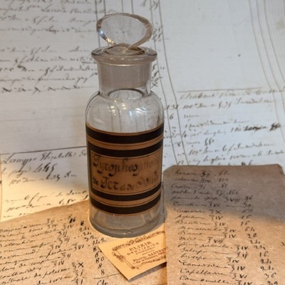 Pyrophosphate de Fer & de Soude - Flacon ancien de pharmacie-Apothicaire