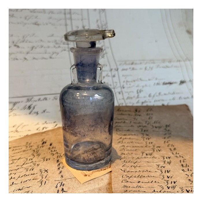 Dropper bottle - Antique pharmacy bottle - Apothecary