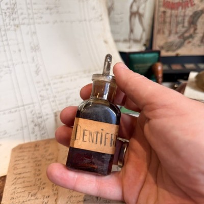 Elixir dentifrice - Flacon ancien de pharmacie-Apothicaire