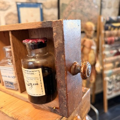 The apothecary’s Drawer - Size L - Antique wooden apothecary’s drawer