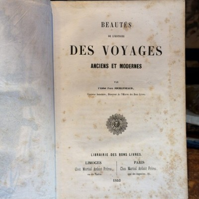 Deadly arsenic book - Beautés des voyages anciens et modernes 1853