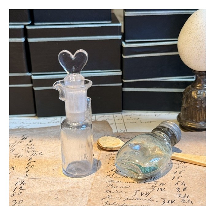 Dropper bottle - Antique pharmacy bottle - Apothecary