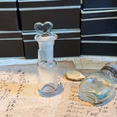 Dropper bottle - Antique pharmacy bottle - Apothecary