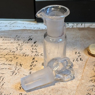 Dropper bottle - Antique pharmacy bottle - Apothecary