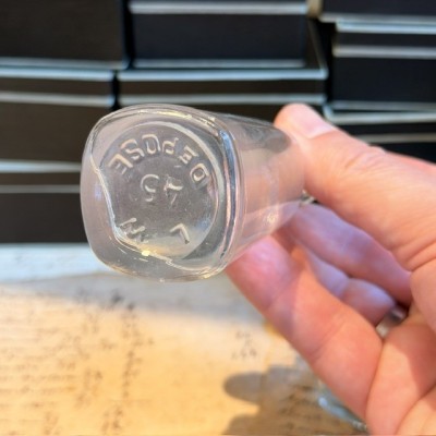 Dropper bottle - Antique pharmacy bottle - Apothecary