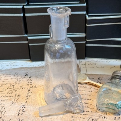 Flacon Compte-goutte ancien de pharmacie-Apothicaire