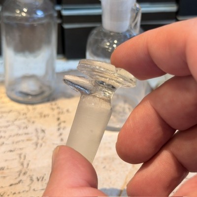 Dropper bottle - Antique pharmacy bottle - Apothecary