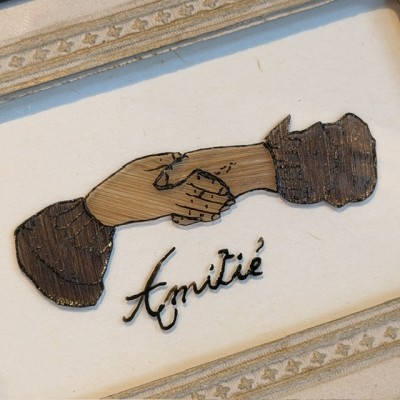 Tatouage en cheveux - Reproduction en cheveux d'un tatouage de soldat du XIXème siècle