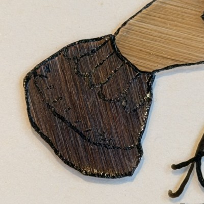 Tatouage en cheveux - Reproduction en cheveux d'un tatouage de soldat du XIXème siècle