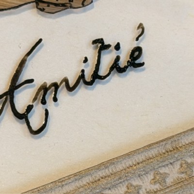 Tatouage en cheveux - Reproduction en cheveux d'un tatouage de soldat du XIXème siècle