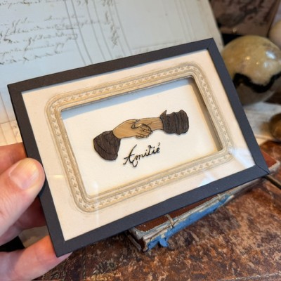 Tatouage en cheveux - Reproduction en cheveux d'un tatouage de soldat du XIXème siècle