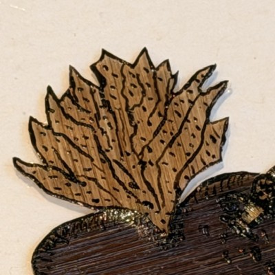 Tatouage en cheveux - Reproduction en cheveux d'un tatouage de prisonnier du XIXème siècle