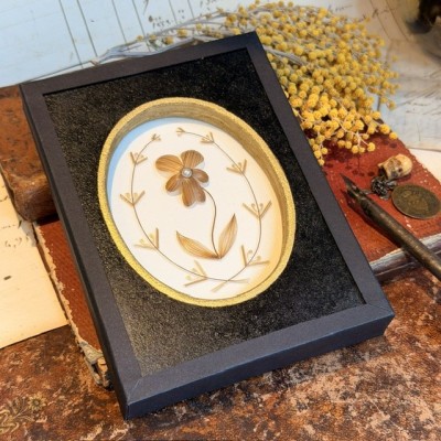 Heartsease flower in hair - Victorian Souvenir in hair- Mourning memory