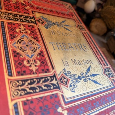 Théâtre à la maison par Vadier - 1880 - Cartonnage d'éditeur - Collection Hetzel
