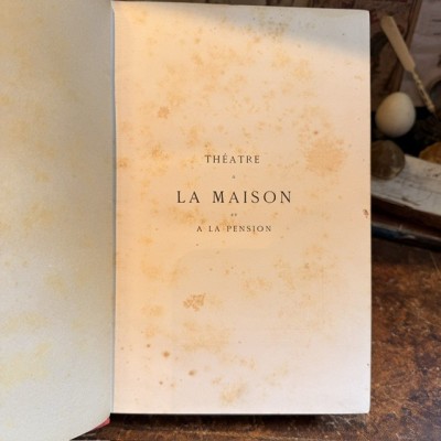 Théâtre à la maison par Vadier - 1880 - Cartonnage d'éditeur - Collection Hetzel