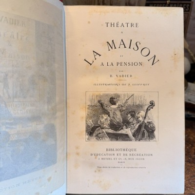 Theater at home by B. Vadier - circa 1885 - Hetzel Collection