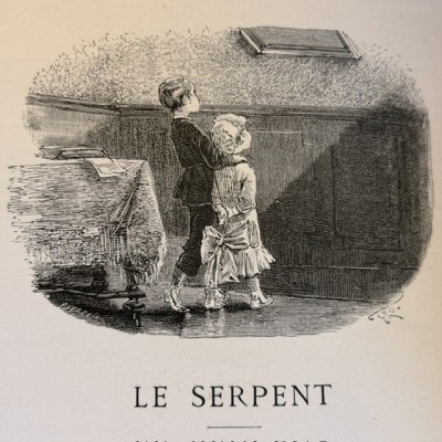 Theater at home by B. Vadier - circa 1885 - Hetzel Collection