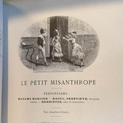 Théâtre à la maison par Vadier - 1880 - Cartonnage d'éditeur - Collection Hetzel