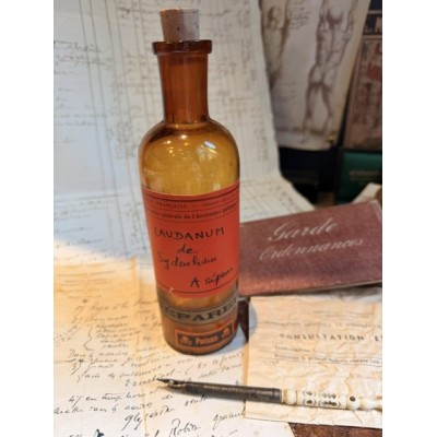 Solution d'Adrénaline à 1‰ - Poison - Flacon ancien de pharmacie