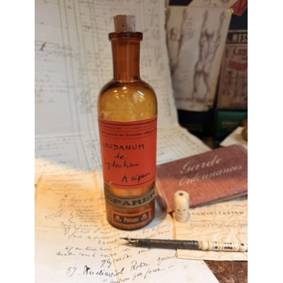 Solution d'Adrénaline à 1‰ - Poison - Flacon ancien de pharmacie