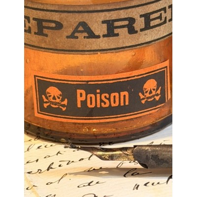 Sydenham's Laudanum - Opium tincture - POISON - Vintage pharmacy bottle