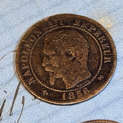 Emperor Napoleon III coin- Second Empire - 2 cents - 1852/1870