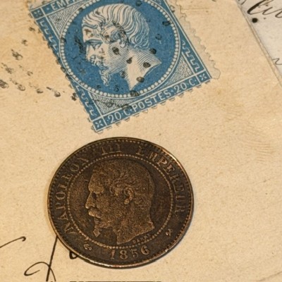 Pièce de Monnaie Empereur Napoléon III - Second Empire - 2 centimes