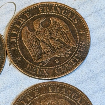 Pièce de Monnaie Empereur Napoléon III - Second Empire - 2 centimes