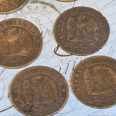 Pièce de Monnaie Empereur Napoléon III - Second Empire - 2 centimes