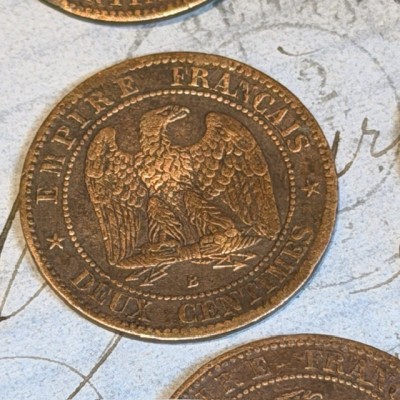 Pièce de Monnaie Empereur Napoléon III - Second Empire - 2 centimes