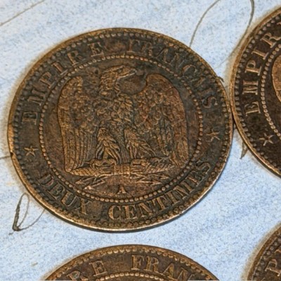 Pièce de Monnaie Empereur Napoléon III - Second Empire - 2 centimes