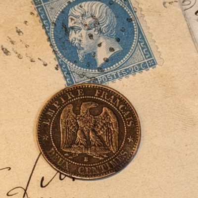 Emperor Napoleon III coin- Second Empire - 2 cents - 1852/1870