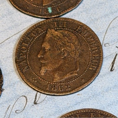 Emperor Napoleon III coin- Second Empire - 2 cents - 1852/1870