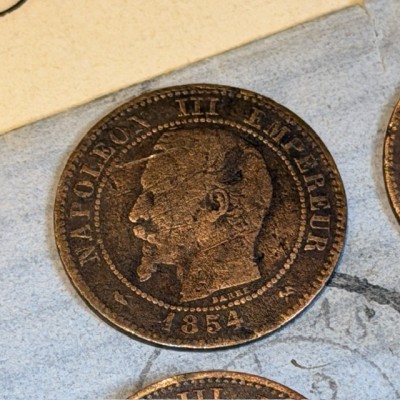Pièce de Monnaie Empereur Napoléon III - Second Empire - 2 centimes