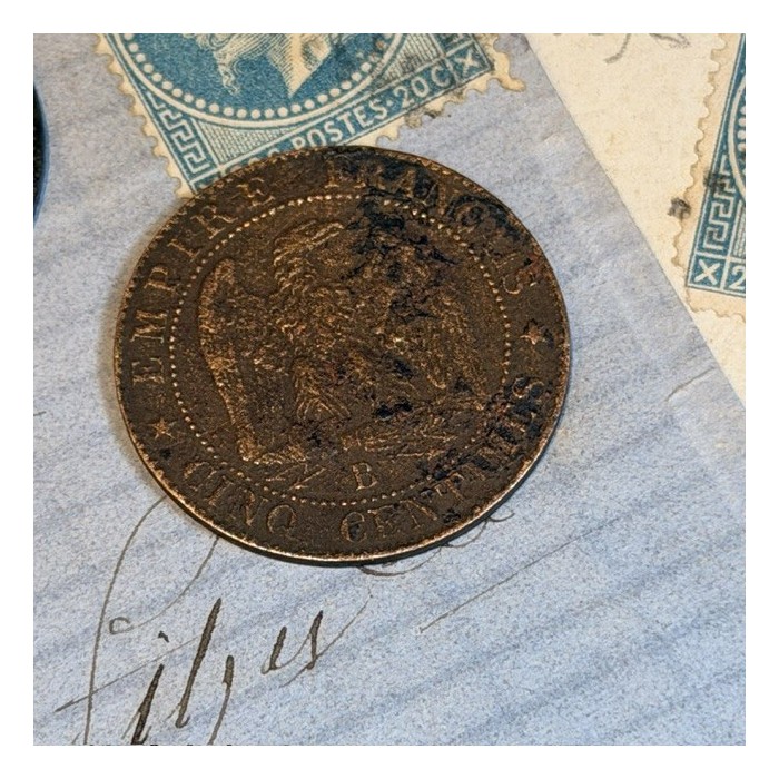Emperor Napoleon III coin- Second Empire - 5 cents - 1852/1870