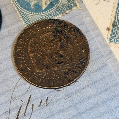 Emperor Napoleon III coin- Second Empire - 5 cents - 1852/1870
