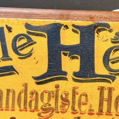Pharmacy and Herbalist painted wooden trade sign - 1890-1920