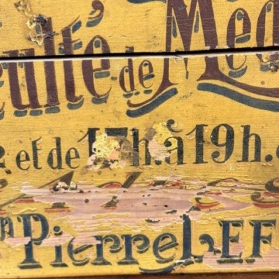 Pharmacy and Herbalist painted wooden trade sign - 1890-1920