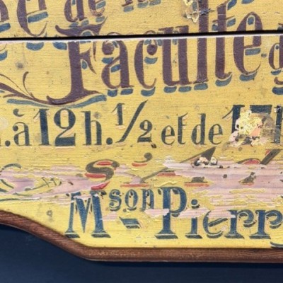 Pharmacy and Herbalist painted wooden trade sign - 1890-1920