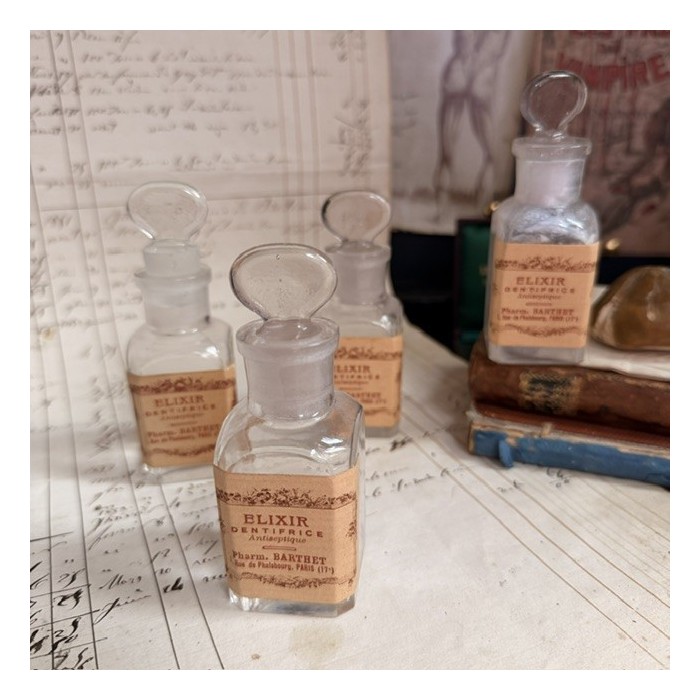 Elixir dentifrice - Flacon ancien de pharmacie-Apothicaire